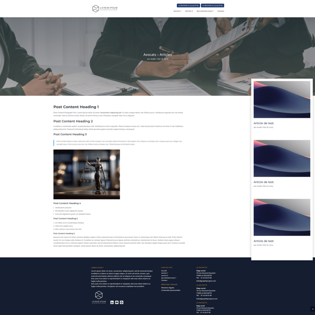 Avocats – Articles